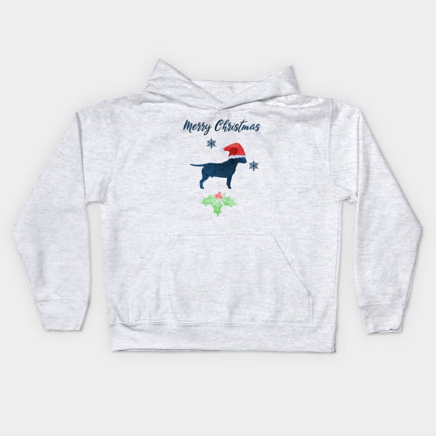 American Pit Bull Terrier - Christmas Kids Hoodie by TheJollyMarten